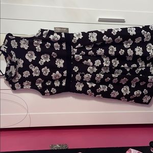 A black and white Eva Mendez dress